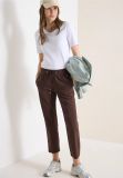 Pantalone con chiusura con coulisse, ... - cacao - 4