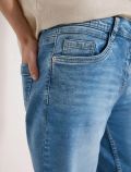 Jeans capri aderente. chiusura con zi... - light blue - 1