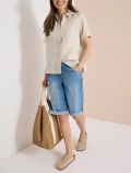 Jeans capri aderente. chiusura con zi... - light blue - 2