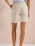 Bermuda con vita elasticizzata e coul... - beige - 4