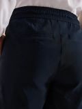 Bermuda con vita elasticizzata e coul... - blu - 3