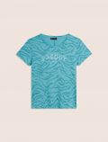 T-shirt manica corta sportiva Freddy - blue - 0