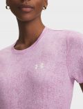 T-shirt manica corta sportiva Under Armour - pink - 1