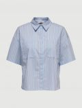 Camicia manica corta Jdy - blu bianco - 0