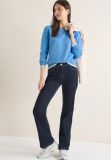Pullover girocollo manica lunga. coll... - blu - 2