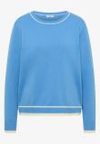 Pullover girocollo manica lunga. coll... - blu - 4