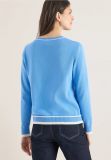 Pullover girocollo manica lunga. coll... - blu - 5