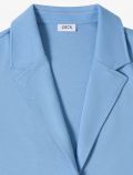 Giacca monopetto in maglia. collo rev... - blu - 1