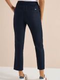 Pantalone a sigaretta in lino. vita e... - blu - 4