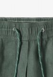 Pantalone a sigaretta in lino. vita e... - kaki - 2