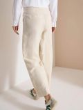 Pantaloni a palazzo alla caviglia. vi... - beige - 4
