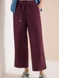 Pantaloni a palazzo alla caviglia. vi... - burgundy - 0