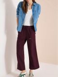 Pantaloni a palazzo alla caviglia. vi... - burgundy - 2