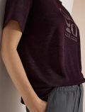T-shirt manica corta Cecil - burgundy - 3