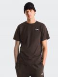 T-shirt manica corta The North Face - marrone - 0