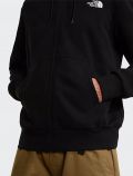 Maglia in felpa zip cappuccio The North Face - black - 3