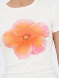 T-shirt manica corta Only - bianco arancio - 1