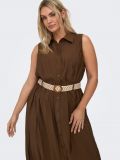 Abito curvy Only - Carmakoma - cioccolato - 2
