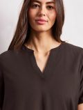 Camicia manica corta Street One - marrone - 2