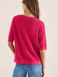 Pullover girocollo. maniche a tre qua... - fucsia - 5