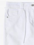 Jeans a vita alta. modello a palazzo.... - bianco - 4