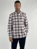 Camicia manica lunga casual Tommy Hilfiger - rosso bianco - 0