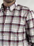 Camicia manica lunga casual Tommy Hilfiger - rosso bianco - 3