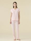 Pigiama manica corta e pantalone lungo Noidinotte - rosa - 0