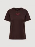 T-shirt manica corta Only - cioccolato - 4