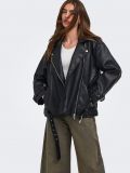 Giubbino ecopelle Only - black - 2