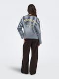 Maglia manica lunga Only - azzurro marrone - 4
