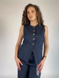 Gilet Emme - blu scuro - 0