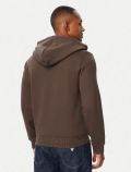 Maglia in felpa zip cappuccio Guess Jeans - caffe' - 3