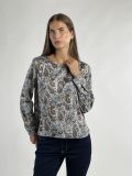 Camicia manica lunga Emme - avorio blu - 0