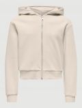 Maglia in felpa aperta Only - panna - 0