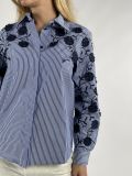 Camicia manica lunga Iblues - blu bianco - 1