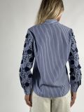 Camicia manica lunga Iblues - blu bianco - 4