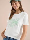 T-shirt manica corta Cecil - bianco - 0