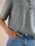Camicia manica corta con scollo alla ... - verde - 1