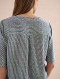 Camicia manica corta con scollo alla ... - verde - 3