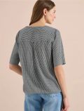 Camicia manica corta con scollo alla ... - verde - 4