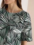 Blusa manica corta con scollo a barch... - verde - 1