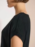 T-shirt con scollo a barchetta e dett... - verde - 1