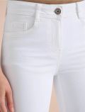 Jeans capri aderente elasticizzato. c... - bianco - 1
