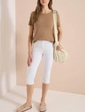 Jeans capri aderente elasticizzato. c... - bianco - 2