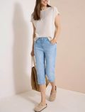 Jeans capri aderenti. chiusura con zi... - light blue - 2