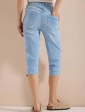 Jeans capri aderenti. chiusura con zi... - light blue - 4