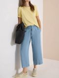 Pantalone a palazzo alla caviglia eff... - light blue - 2