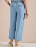 Pantalone a palazzo alla caviglia eff... - light blue - 3