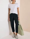 Pantalone a gamba dritta. chiusura co... - verde scuro - 2